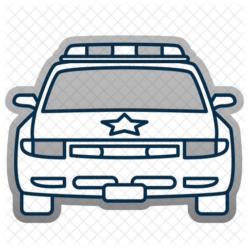 Police Car Icon - Car (512x512)