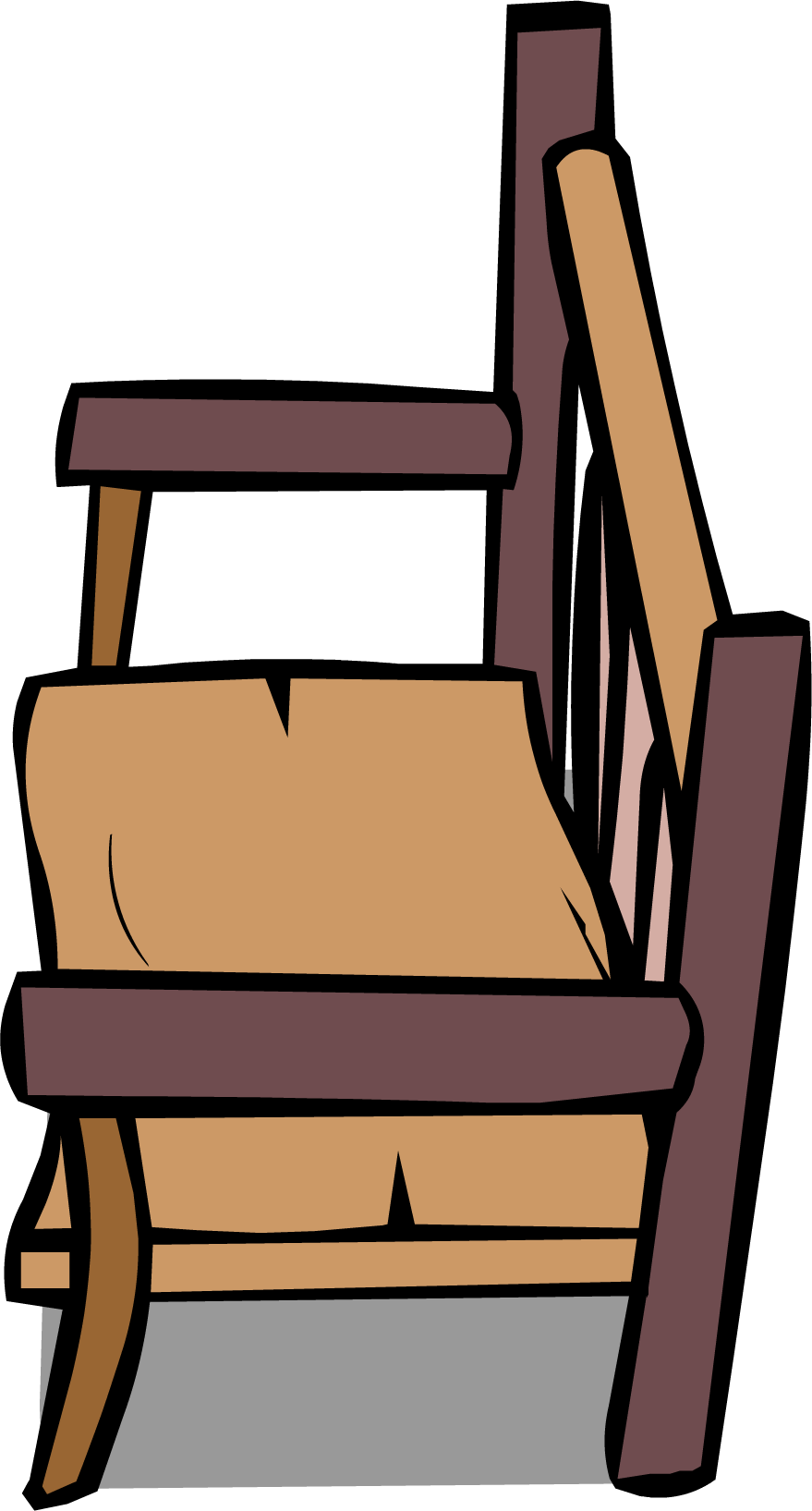 Bench Clipart Club Penguin - Bench (879x1635)