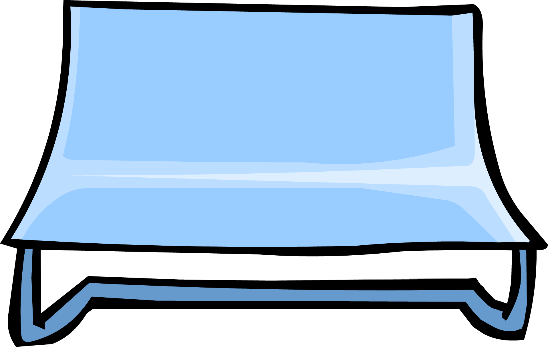 Bench Clipart Club Penguin - Club Penguin Blue Furniture (1916x1215)