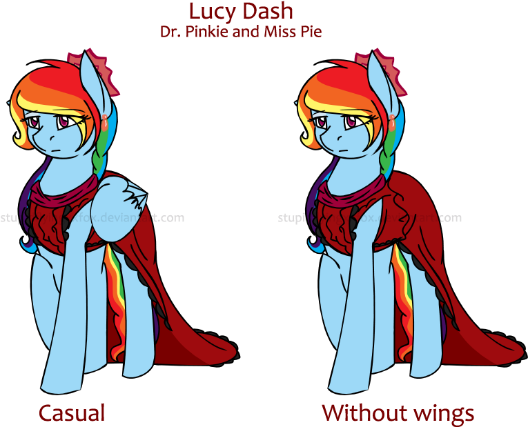 Lucy Dash Design By Stuflox - Dr Pinkie And Miss Pie (900x659)