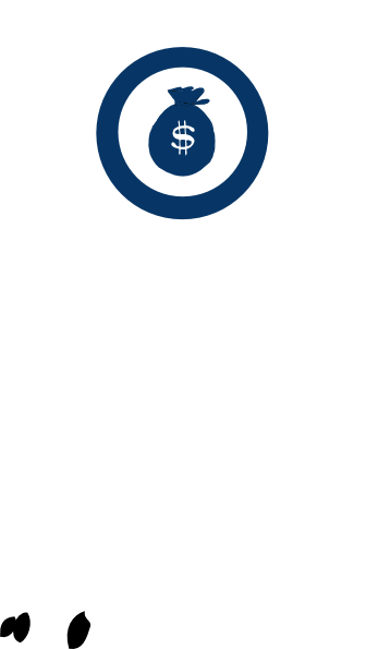 How To Set Use Blue Money Bag Svg Vector - G's (336x595)