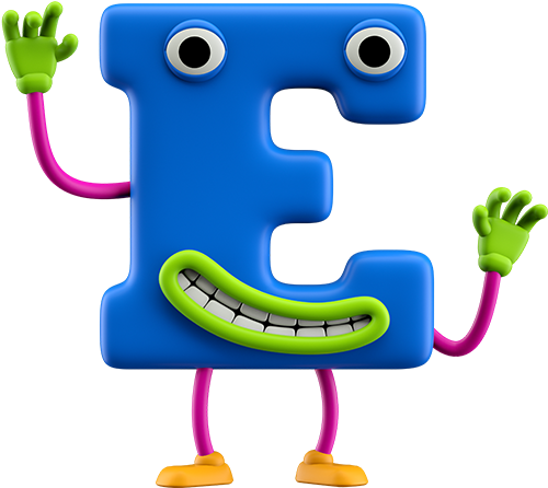 Cute Fonts And Clipart - Character Letter E (525x520)