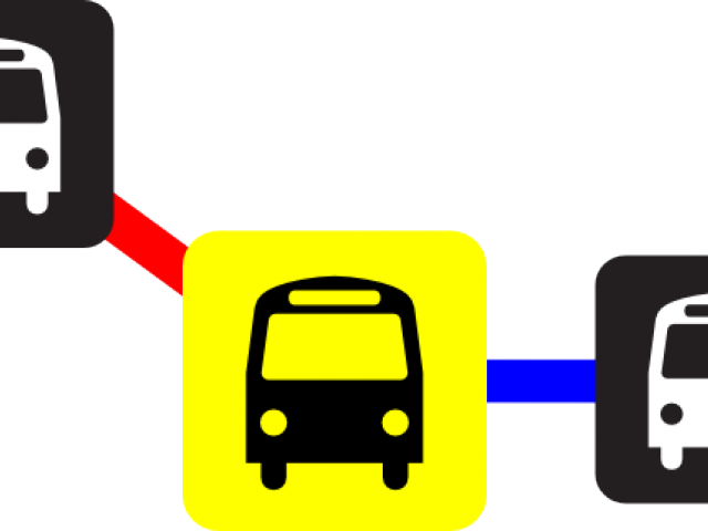 Route Cliparts - Bus Stop Symbol (640x480)