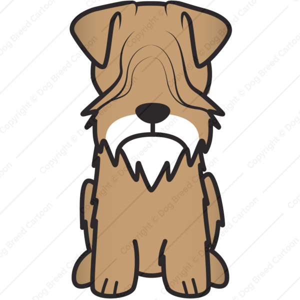 Cesky Terrier - Cesky Terrier-hundecartoon Mitteilungskarte (600x600)