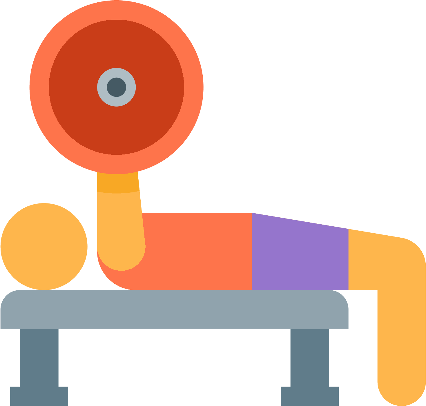 Bench Press Icon - Bench Press Icon (1600x1600)