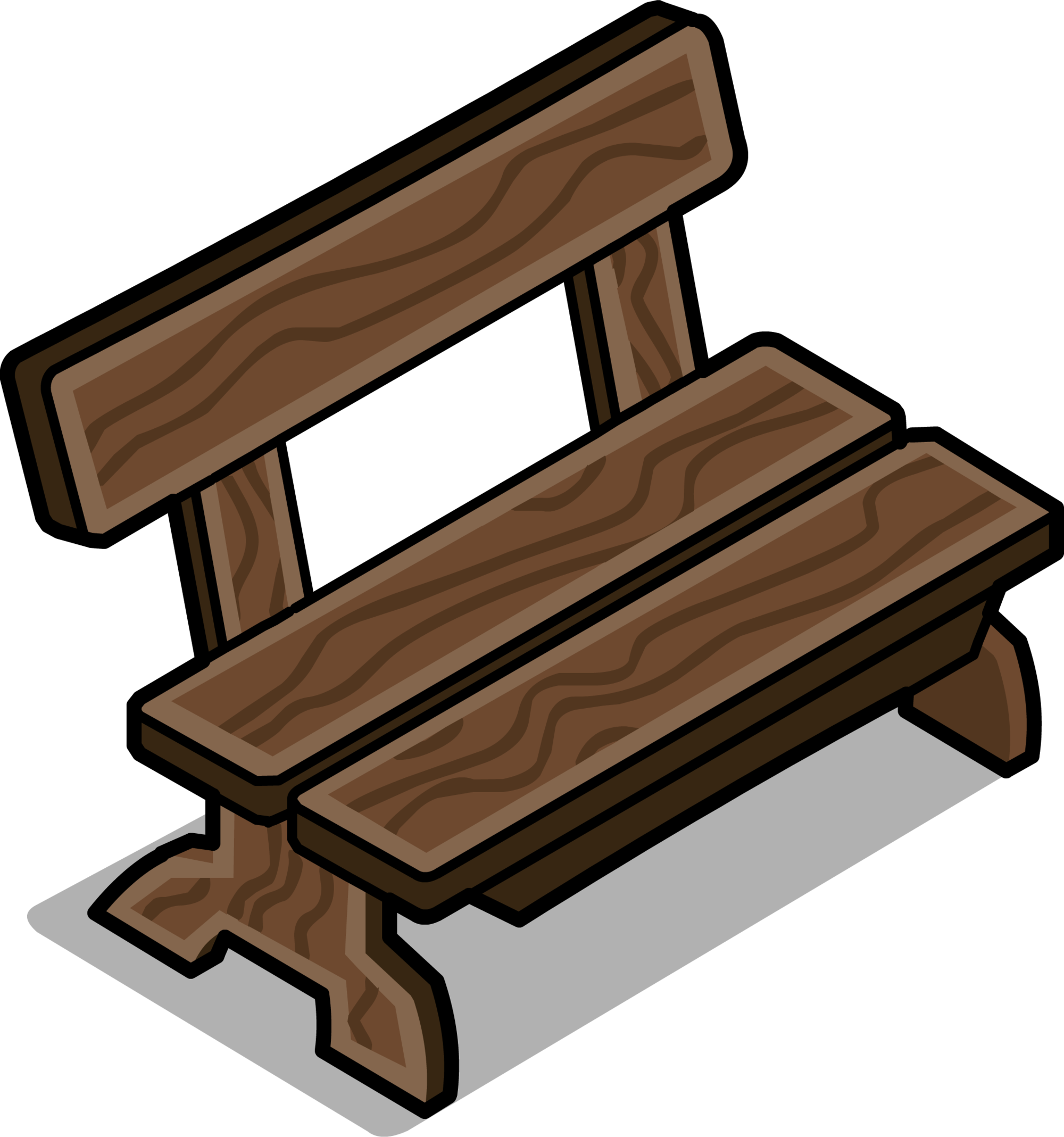 Station Bench Sprite 002 - Stairs (2000x2137)