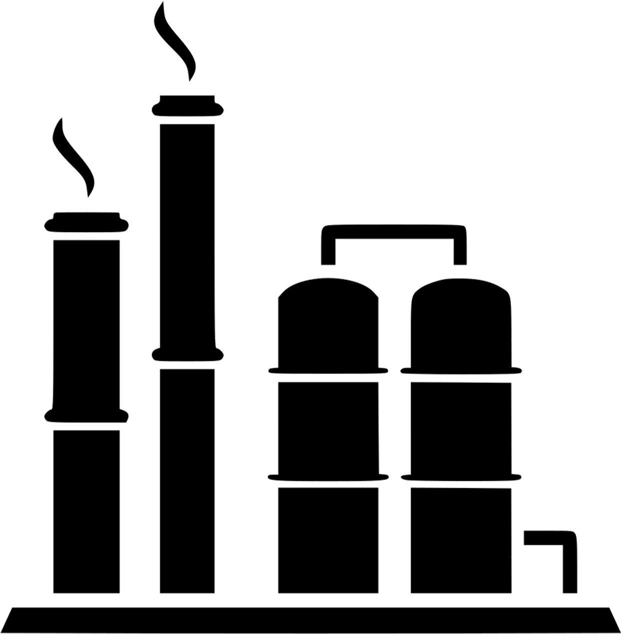 Oil Refinery - Oil Refinery Icon Png (1388x1340)