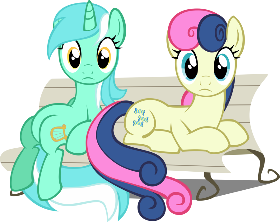 Lyra And Bon Bon By Nikolaz15 - Little Pony Friendship Is Magic (900x714)