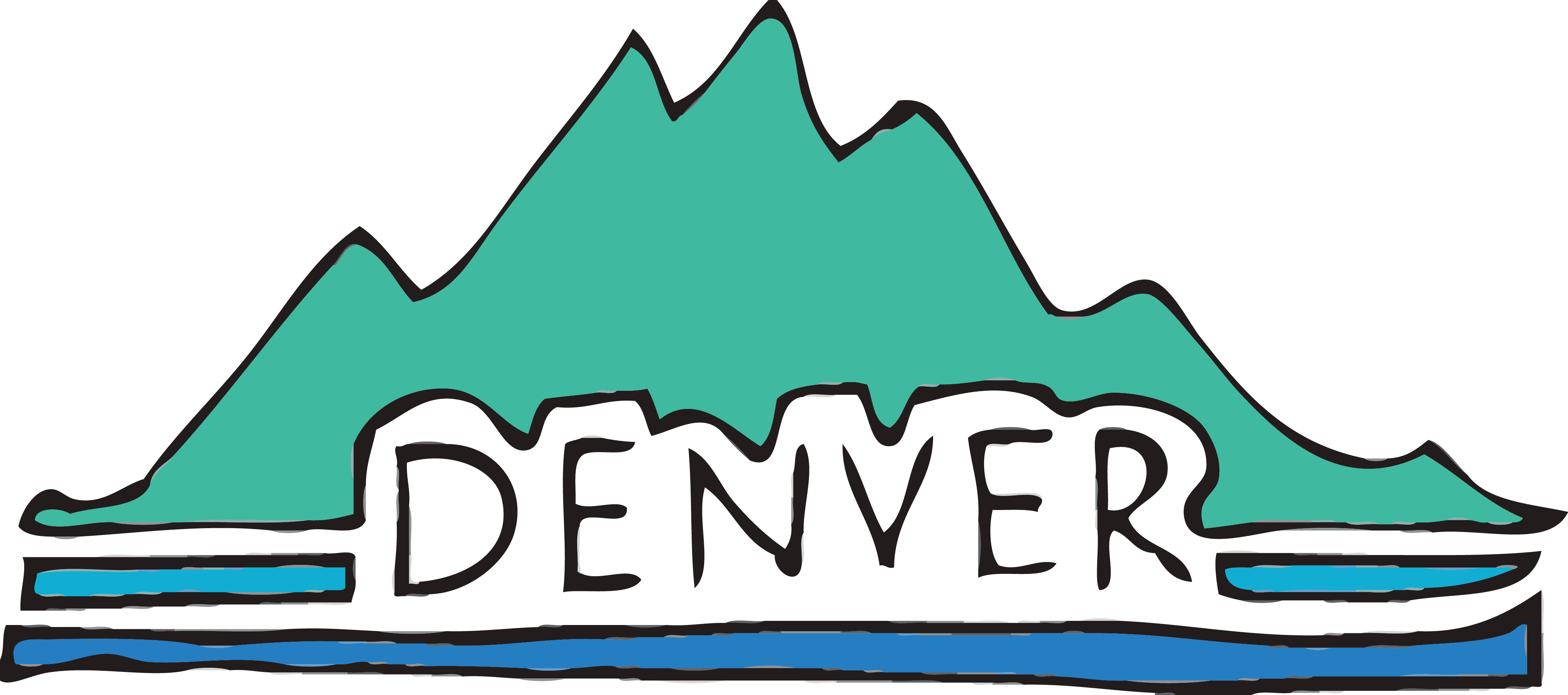Denver Cartoon Logo Icon - Denver Cartoon Logo Icon (4146x1837)