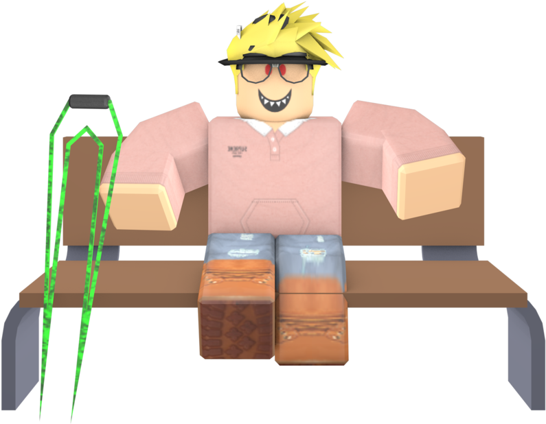 Someone Sitting On A Bench By Chvz1018 - Cartoon (1024x1024)