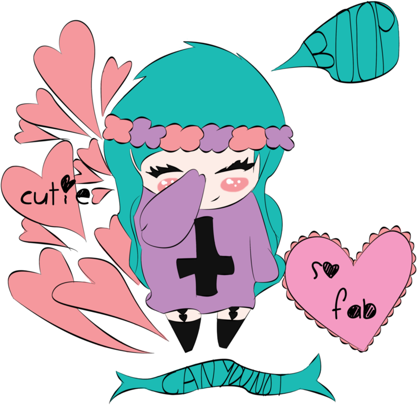 Pastel Goth Rad - Illustration (914x874)