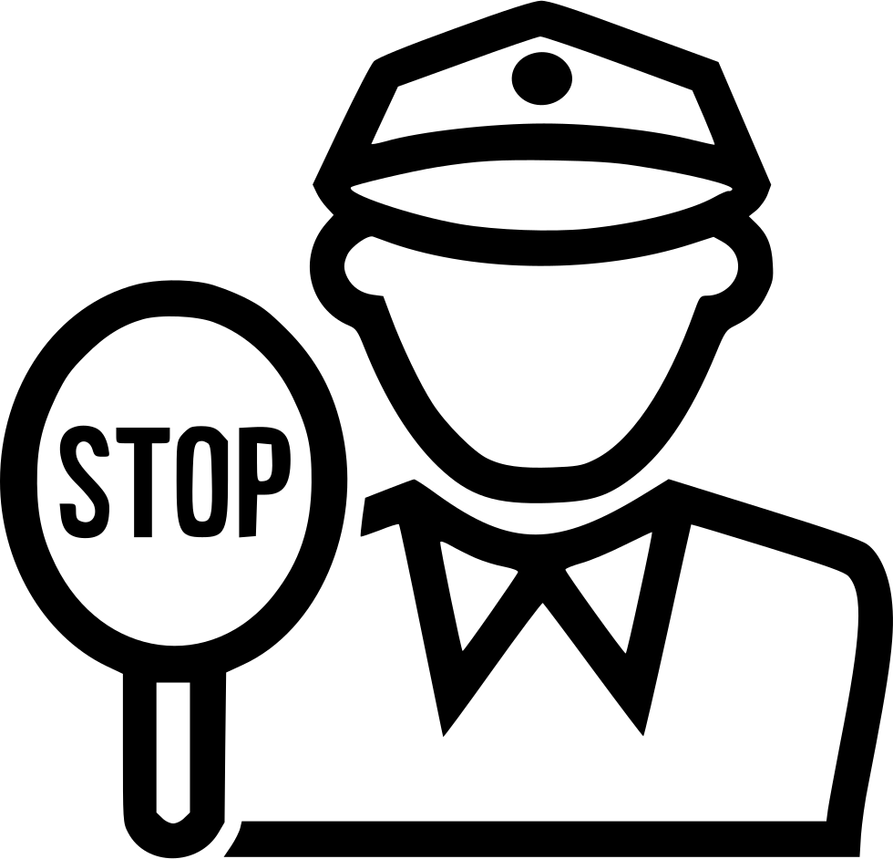 Traffic Police Comments - Clipart Traffic Police Stop (980x942)