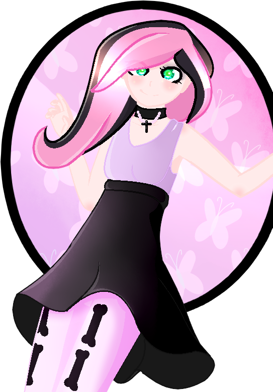 Pastel Goth Fluttershy By Scarmmetry - Cartoon (554x784)