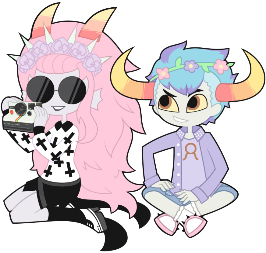 Pastel Goth Tavros Nitram And Feferi Peixes By Nekozneko - Pastel Goth Homestuck (980x844)