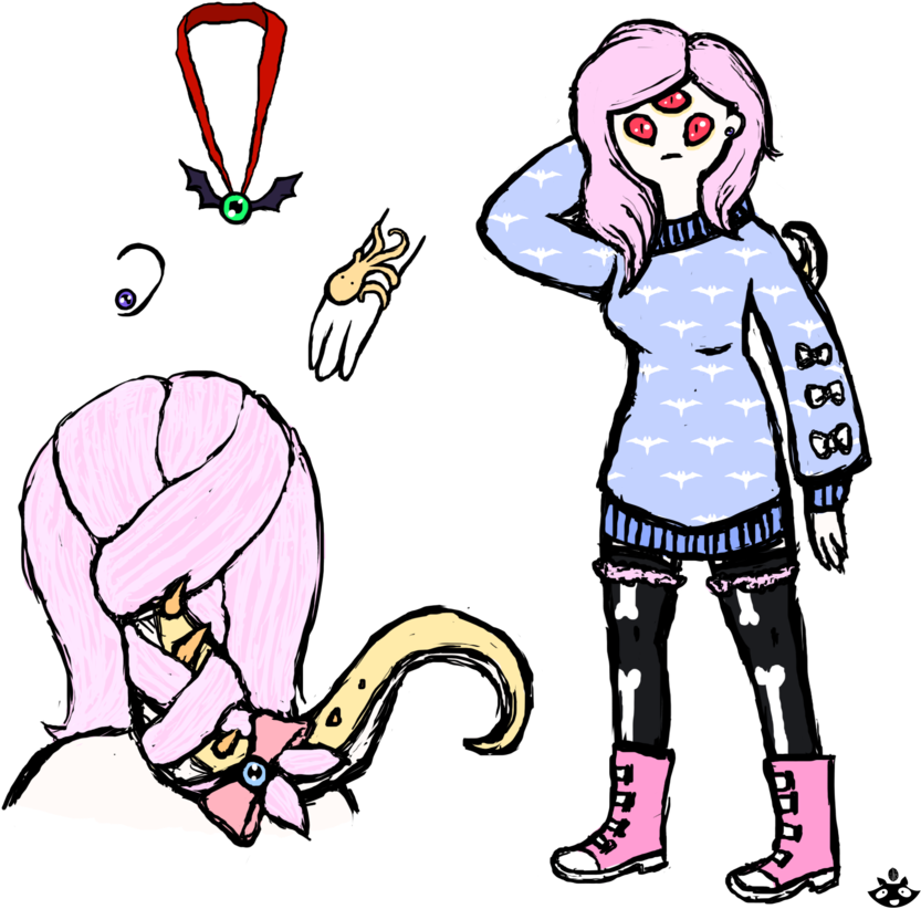 Pastel Goth Tentacle Monster Girl By Askearlgrey - Pastel Goth Monster Girl (894x894)