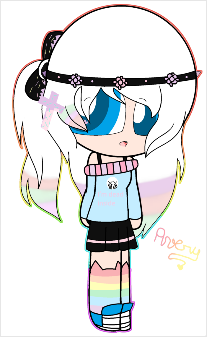 Pastel Goth Oc By Averytheneko13 - Pastel Goth Oc By Averytheneko13 (701x1140)