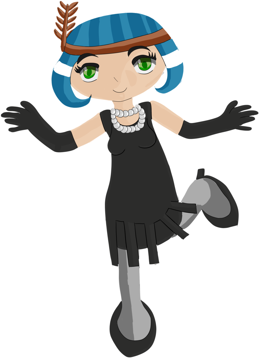 Gothiclolitaangel Character Design One Flapper Girl - Cartoon (1024x1408)