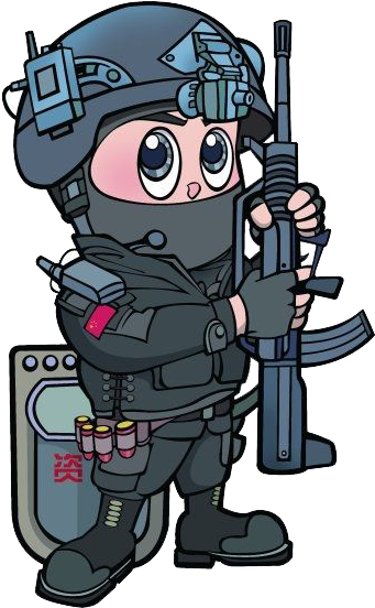 Cartoon Special Police Illustration - Cartoon (440x643)