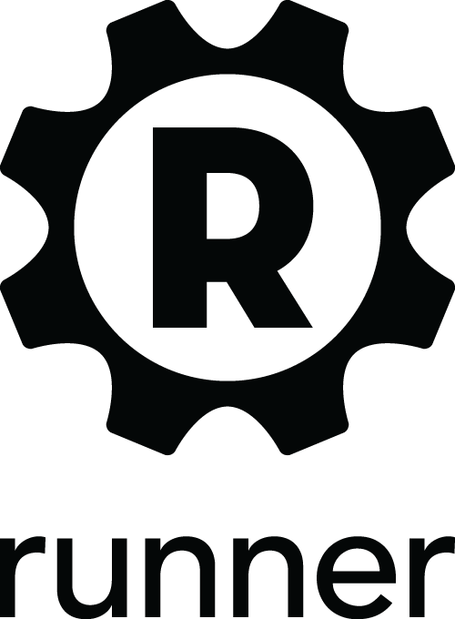 One-color Solid White Vertical Logo - Logos Runner (500x680)