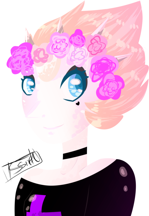 Pastel Goth Pearl Portrait By Quristall - Illustration (847x944)