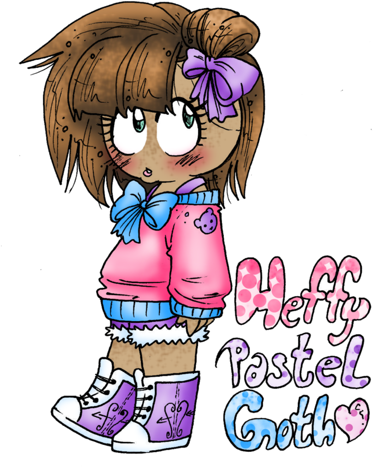 Pastel Goth By Kowaisenpai - Cartoon (797x1003)