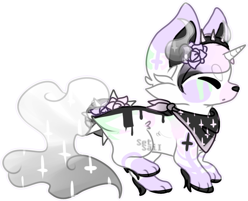 Day 5] Pastel Goth Soulfox By Setsaii - Advent Calendar (900x688)