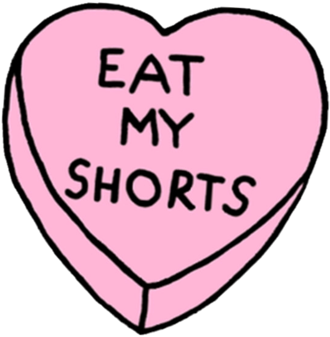Thebrealfastclub Pastel Goth Pastelgoth Pink Heart - Eat My Shorts Heart (673x687)