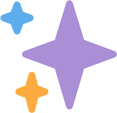 Sparkles Emoji - Purple Sparkles Discord Emoji (2000x2000)