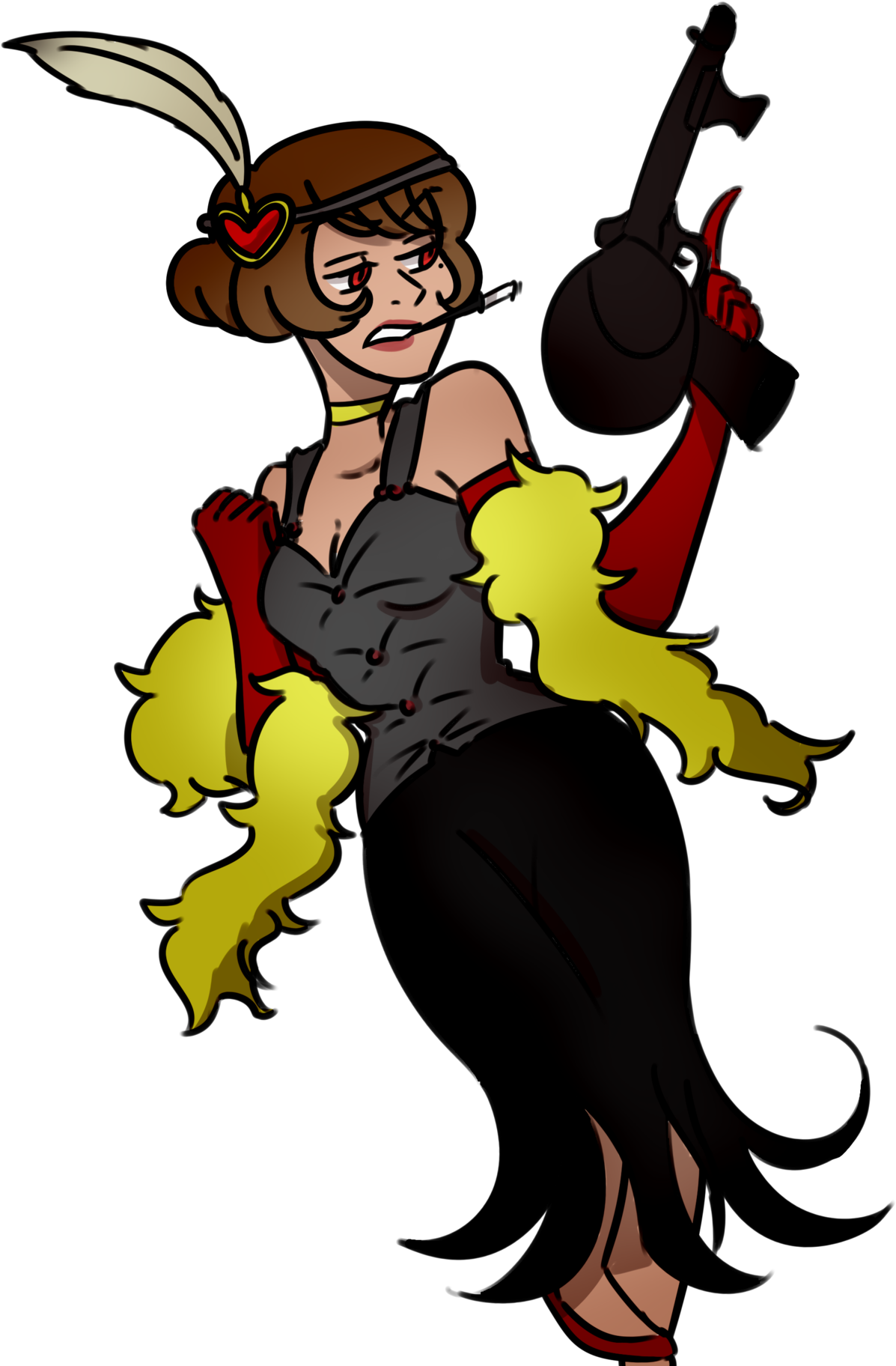 Flapper Eris, A Bit Of Fun In Making This In Between - Cartoon (1280x1829)