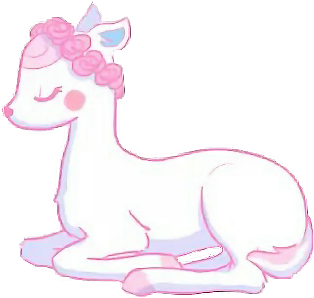 Pastel Kawaii Pastelgoth Deer Tumblr Aesthetic Ddlg - Kawaii (646x614)