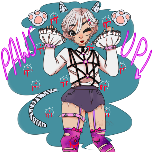 “a Pastel Goth Shiromi Because I'm Gay” - Shiromi Torayoshi Fanart (500x500)