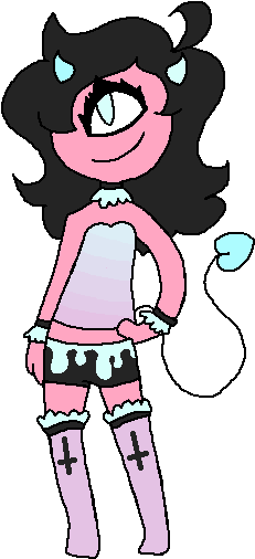 Image Result For Succubus Pastel Goth - Cartoon (262x528)