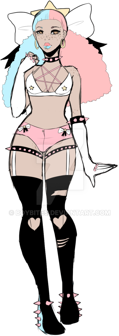 Pastel Goth Babe Adopt [closed] By Boybites - Boy Pastel Goth Adopts (400x1127)