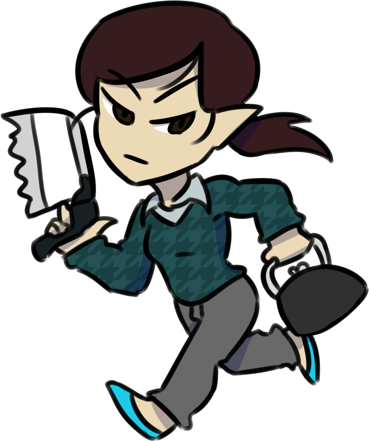 Made Some Chibis Of The Demo Crew For Something Coming - Cartoon (1200x1800)