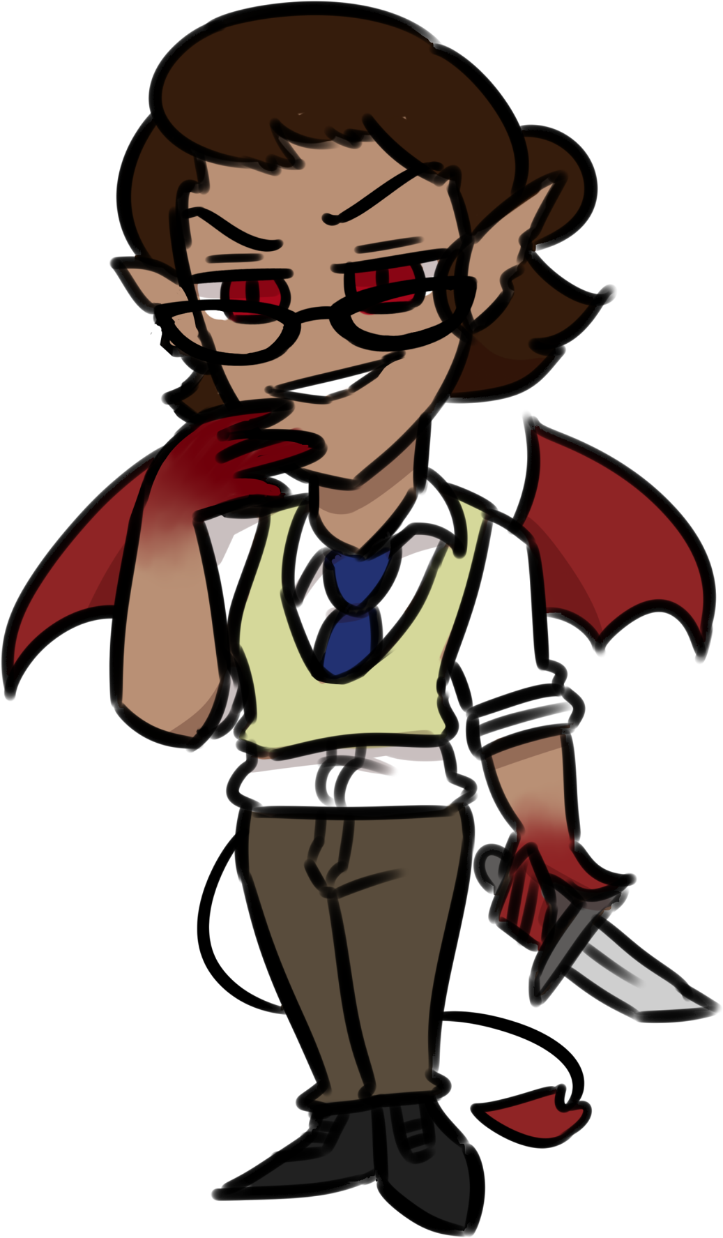 Made Some Chibis Of The Demo Crew For Something Coming - Cartoon (1200x1800)