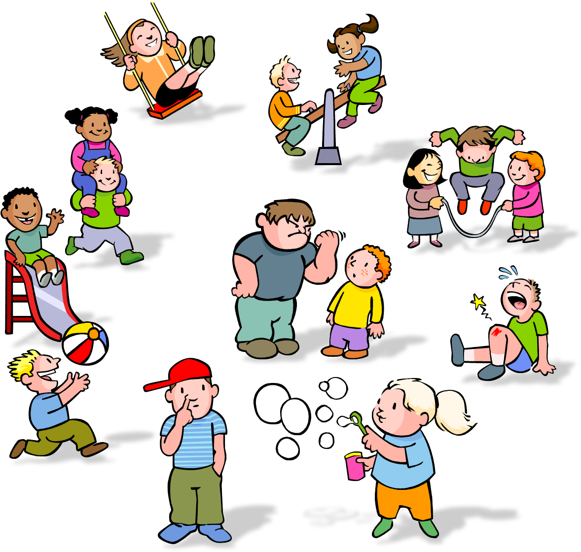 Kids Playing Clipart - Bullying Among Youth: Issues, Interventions And Theory (1268x1138)