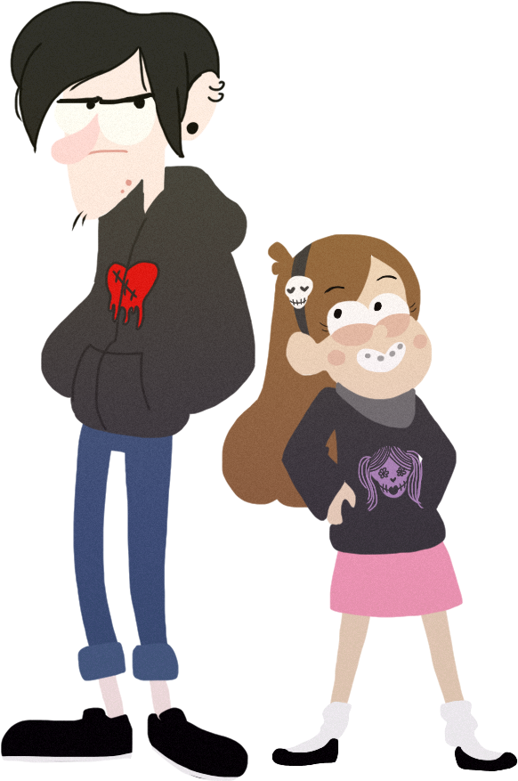 Mabel And Robbie Mostly Because I Want Mabel To Wear - Cartoon (700x1000)