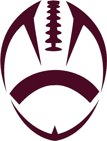 Maroon Football Cut - American Football Logo Png (391x519)