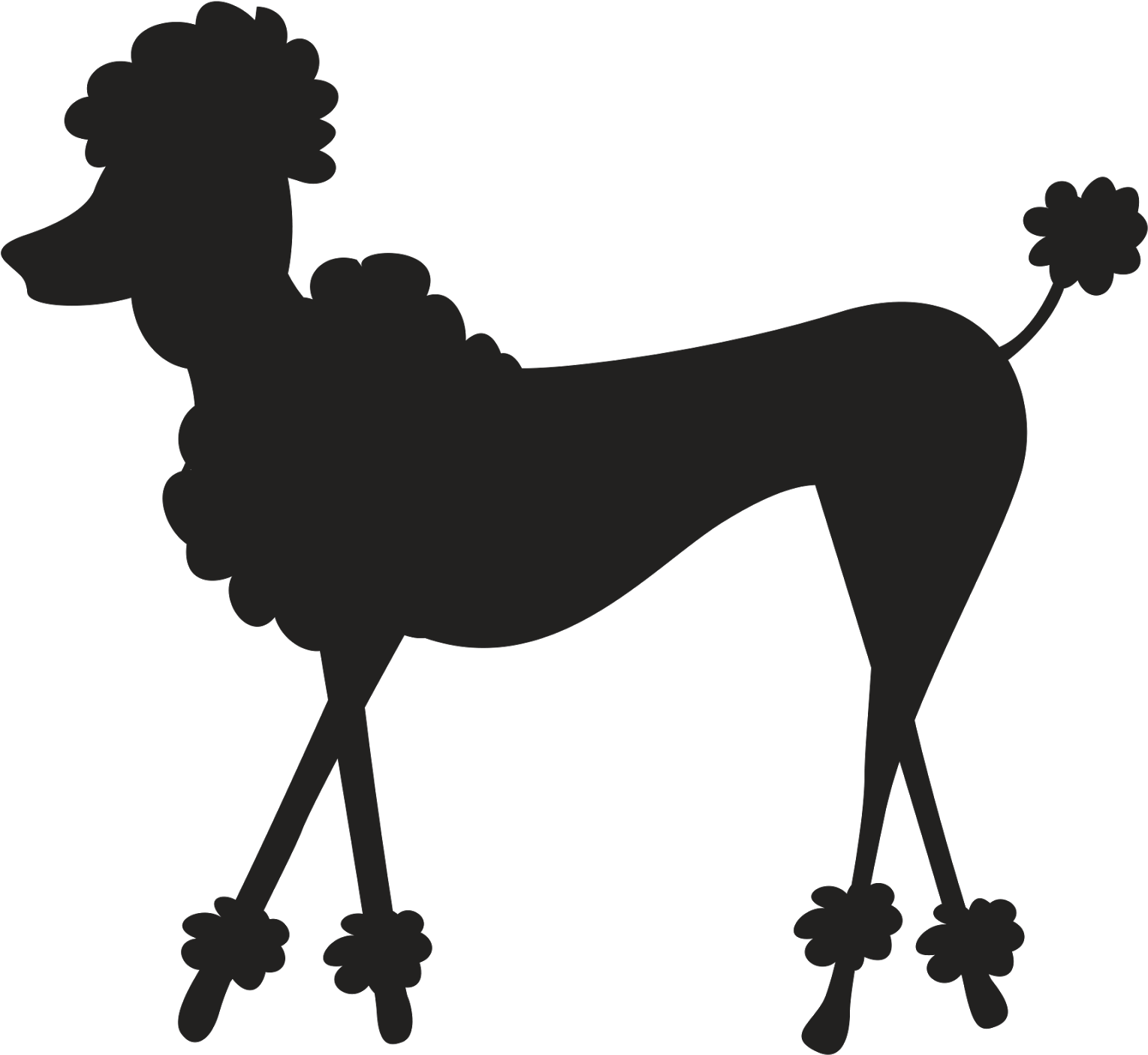 Paris Clipart Paris Poodle - Dibujos De Perros De Paris (1600x1600)