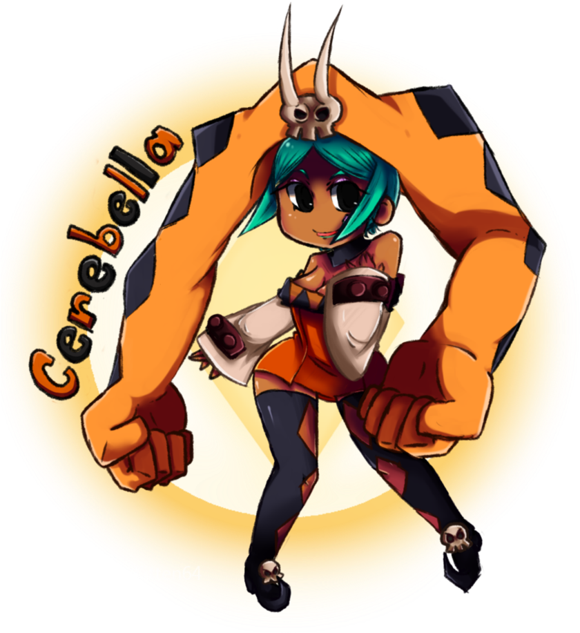 Skullgirls Fan Art - Skullgirls Fan Art Cerebella (841x950)