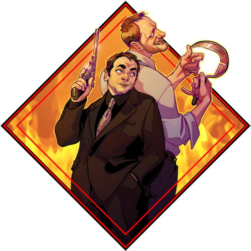 Crowley And Alastair - Supernatural Alastair Fanart (500x506)