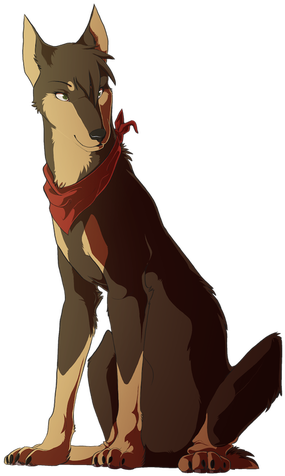 All The Gift Art I've Accumulated Of Virusrising Over - German Shepherd Fan Art (400x533)