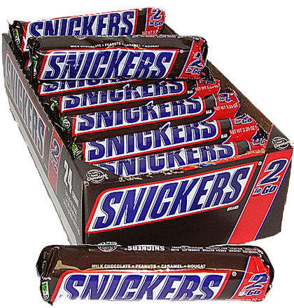 Snickers 2 To Go Case - Snickers Bar King Size Candy - 24 Count, 3.29 Oz Bars (500x500)