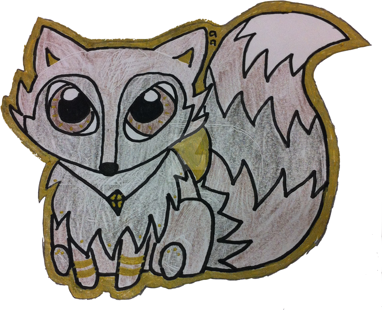 Grey Brown Chibi Wolf By Aviatorastra Grey Brown Chibi - Cartoon (1600x1348)