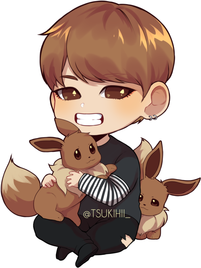 Drawing Bts Fan Art - Eevee Bts (816x979)