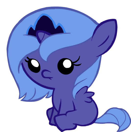 Princess Luna Princess Celestia Rainbow Dash My Little - Mlp Baby Princess Luna (536x539)