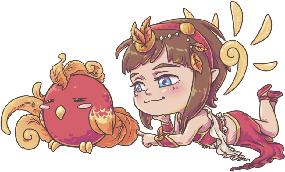 Chibi Leora-fat Bird By Silentj75 - Cartoon (1024x683)