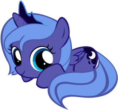 Artist Needed, Cute, Daaaaaaaaaaaw, Filly, Lunabetes, - My Little Pony Princess Luna Filly (500x386)
