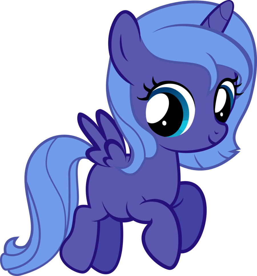 My Little Pony Clipart Baby - My Little Pony Princesa Luna Baby (900x968)