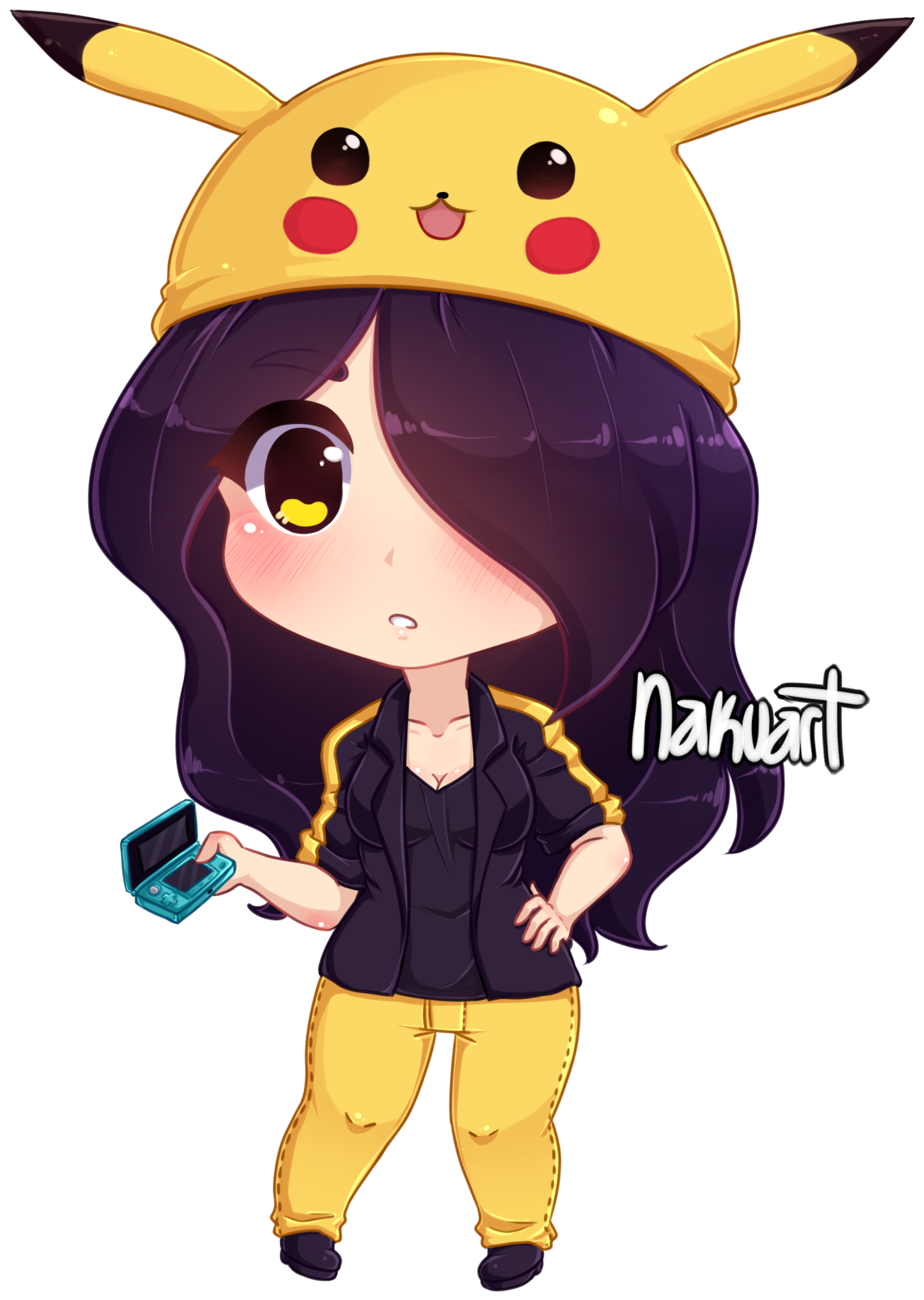 Fan Art Chibi Character Drawing - Saxy Mi Imaginacion Y Yo (1300x1800)